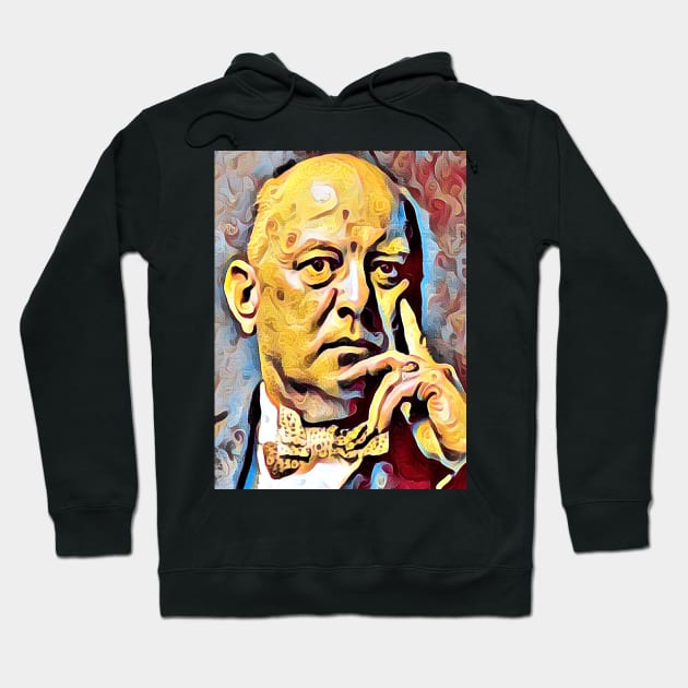 Aleister Crowley The Great Beast of Thelema  painted impressionist surrealist style Hoodie by hclara23